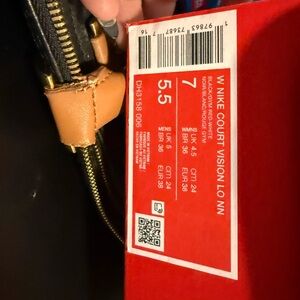 Nike Court Vision Lo Red and White Sneakers